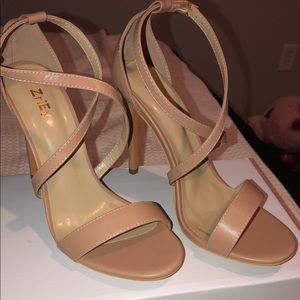 Nude Open Toe Stilettos